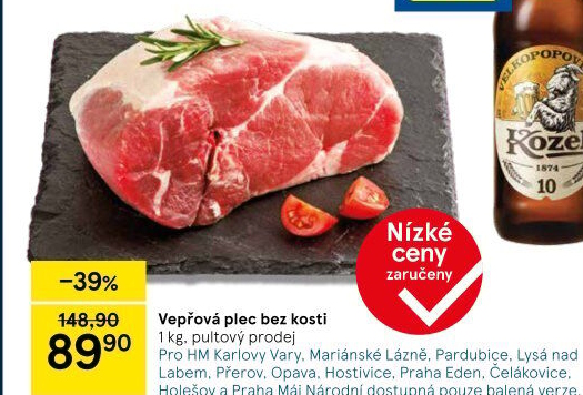 Vepřová plec bez kosti