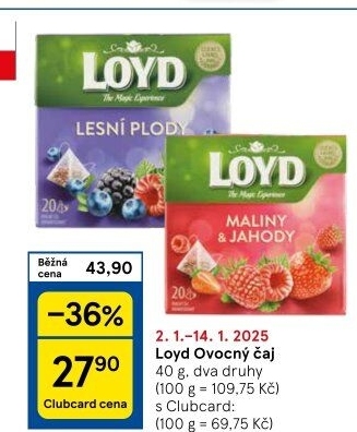 Čaj ovocný Loyd