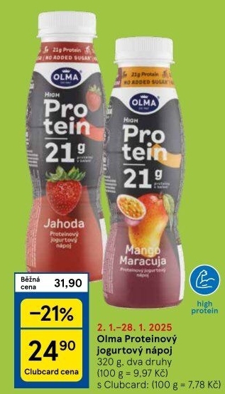 Nápoj jogurtový Hight Protein Olma