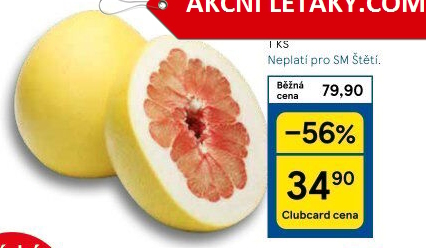 Pomelo červené Tesco