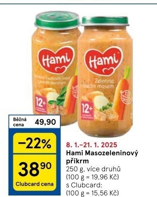 Příkrm masozeleninový Hami
