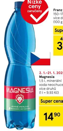 Přírodní voda Magnesia