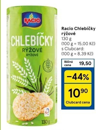Rýžové chlebíčky Racio