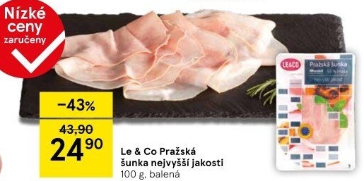 Šunka pražská nejvyšší jakosti LE&amp