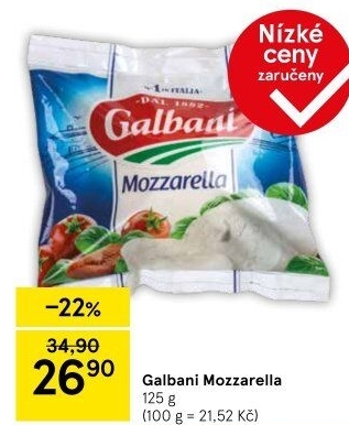 Sýr Mozzarella Galbani