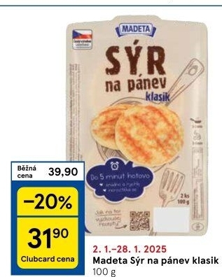 Sýr na pánev Madeta