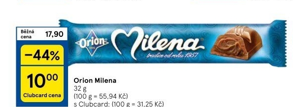 Tyčinka Milena Orion