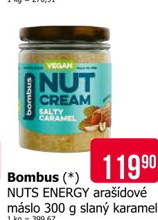 Arašídové máslo Nuts Energy Bombus