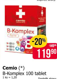 Doplněk stravy B-komplex Cemio