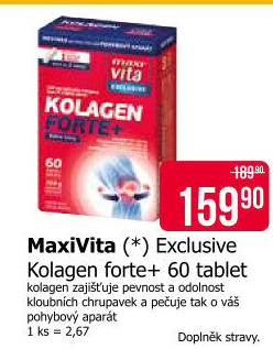 Doplněk stravy Kolagen forte Exclusive MaxiVita