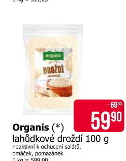 Droždí lahůdkové Organis