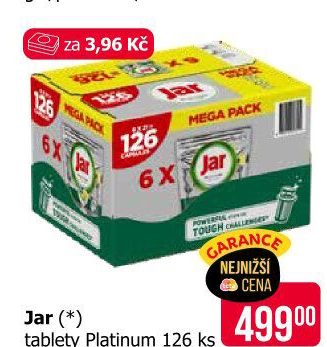 Kapsle do myčky Platinum Jar