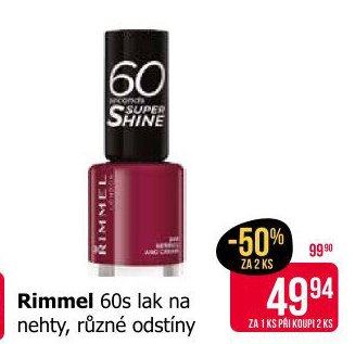 Lak na nehty 60 seconds Rimmel