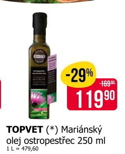Ostropestřecový olej Topvet