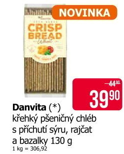 Plátky křehké Crisp bread Danvita