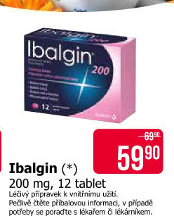 Tablety proti bolesti 200 Ibalgin