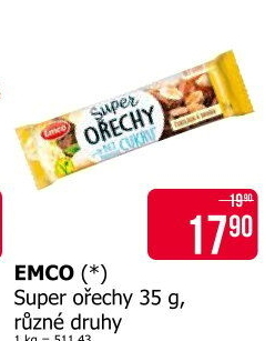 Tyčinka bez lepku Super Ořechy Emco