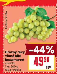 Hrozny bílé bezsemenné