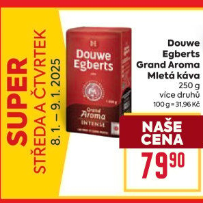Mletá káva Grand Aroma Douwe Egberts