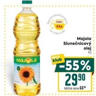Slunečnicový olej Majola