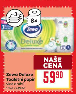 Toaletní papír 3vrstvý Deluxe Zewa