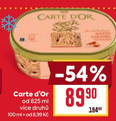 Zmrzlina ve vaničce Carte D'