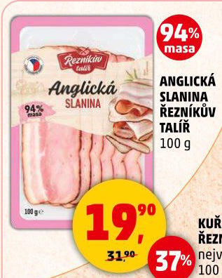 Anglická slanina Řezníkův talíř