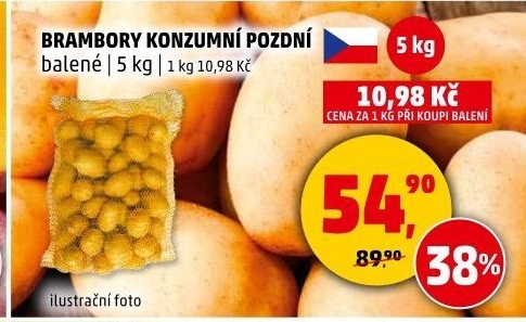 Brambory konzumní pozdní