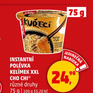 Instantní polévky nudlové Cho Chi