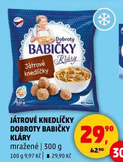 Knedlíčky játrové mražené Dobroty Babičky Kláry