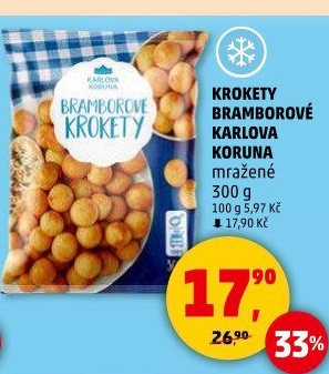 Krokety mražené Karlova Koruna
