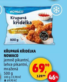 Křupavá křidélka mražená Nowaco