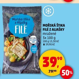 Mořská štika filé z Aljašky mražená Penny
