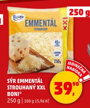 Sýr Ementál strouhaný Boni