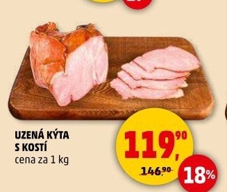 Uzená kýta s kostí