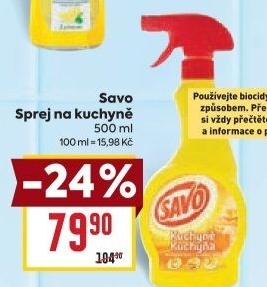 Čistič kuchyně ve spreji Savo