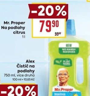 Čistič na podlahy Mr. Proper
