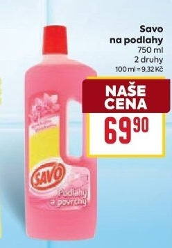 Čistič na povrchy a podlahy Savo