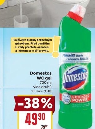Čistič WC gelový Domestos