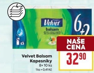 Papírové kapesníčky 4vrstvé Velvet
