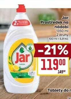 Prostředek na nádobí Jar