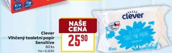 Toaletní papír vlhčený Clever