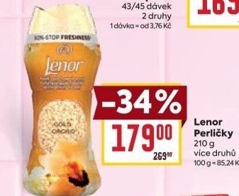 Vonné perličky do pračky Lenor