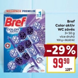 WC blok tuhý Color Aktiv Bref
