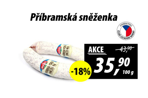 Klobása Příbramská sněženka Maso Příbram