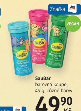 Barevná koupel dětská SauBär