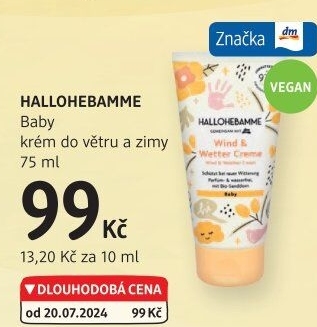 Dětský krém proti chladu a větru Hallohebamme