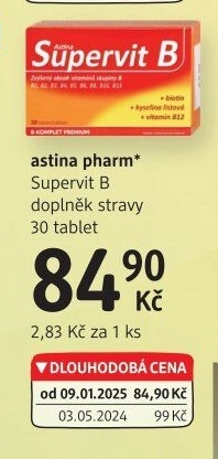 Doplněk stravy Supervit B Astina Pharm
