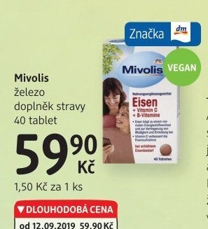 Doplněk stravy Železo Mivolis