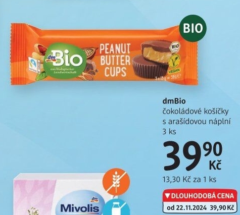 Košíčky plněné vegan dm Bio
